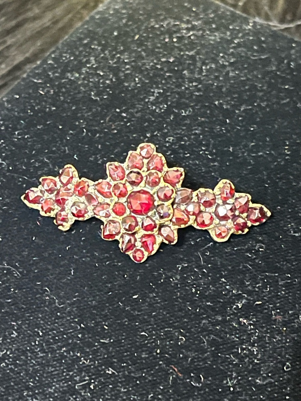 Antique Victorian Garnet Brooch